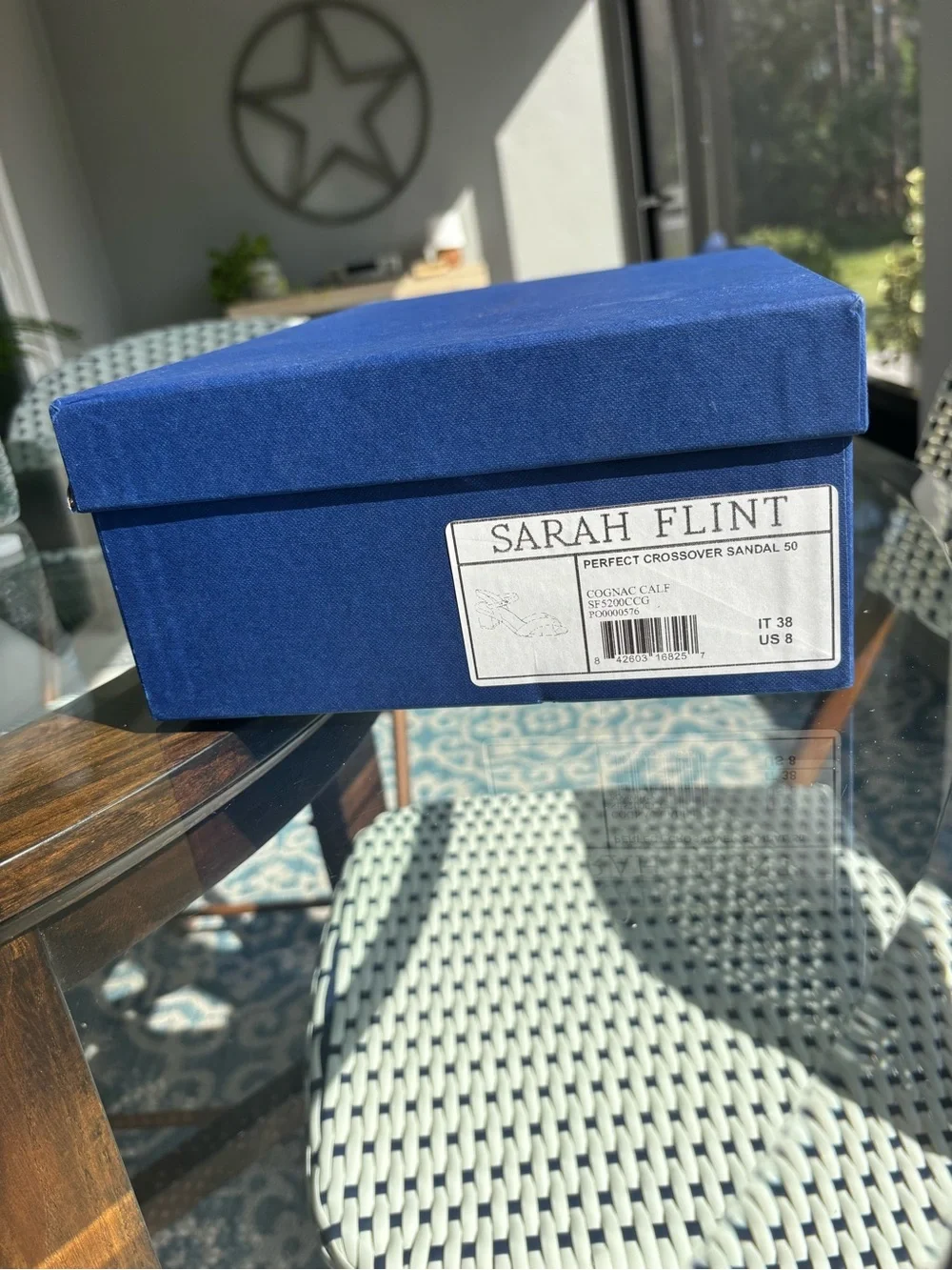 Sarah Flint Perfect Crossover sandals Cognac leather size IT 38 = US 8